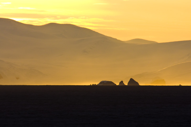 Sunset Over The Antarctic Peninsula